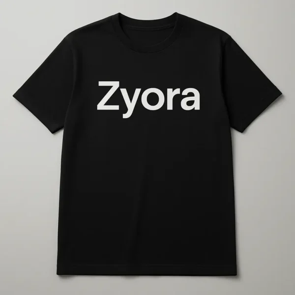 Zyora Essential Logo Tee (Black)