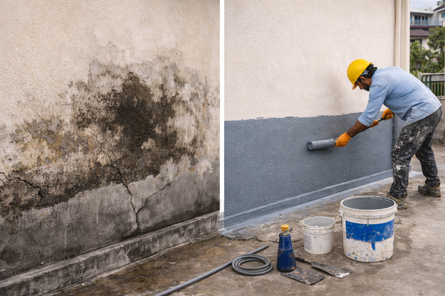 Wall Dampness Waterproofing